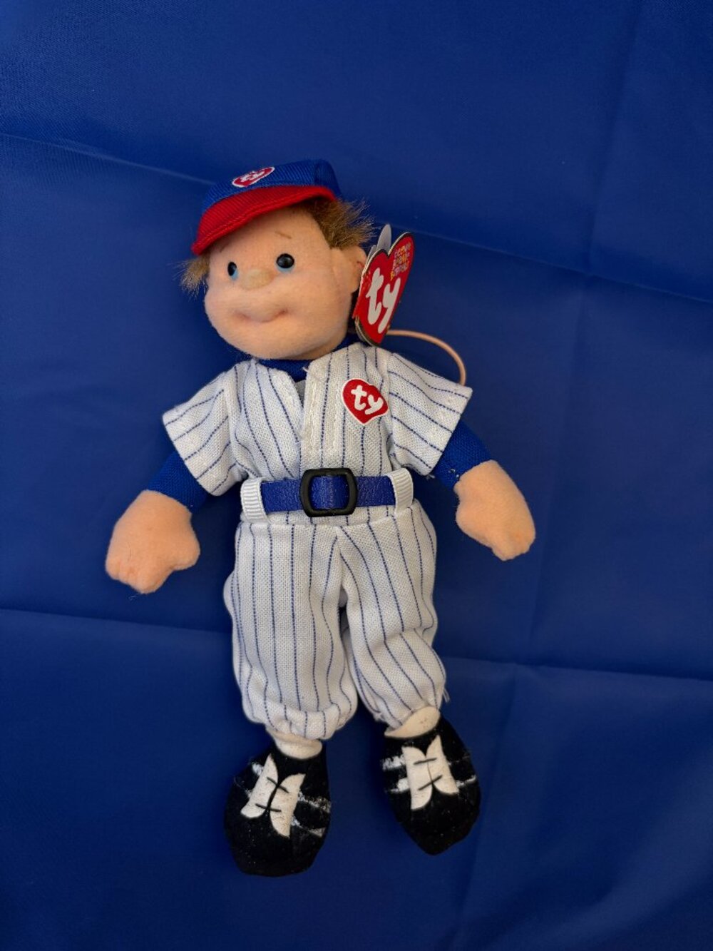 TY Teenie Beanie Boppers Home Run Hank Baseball Player Plush Doll w/ Tags